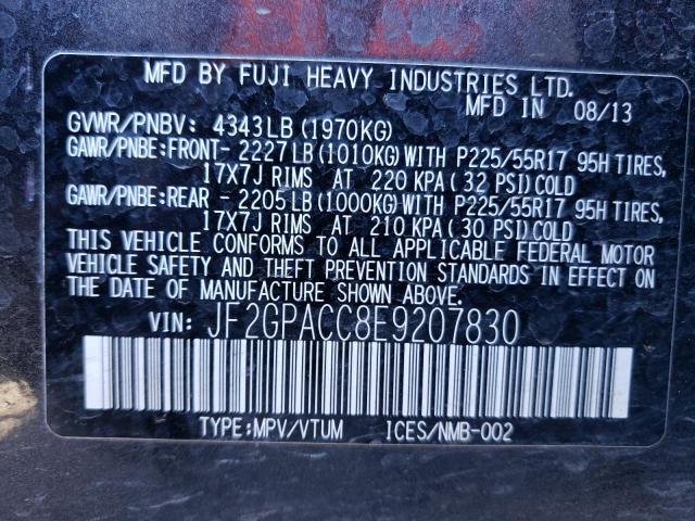 Photo 11 VIN: JF2GPACC8E9207830 - SUBARU XV CROSSTR 