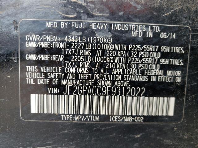 Photo 11 VIN: JF2GPACC9E9312022 - SUBARU XV CROSSTR 