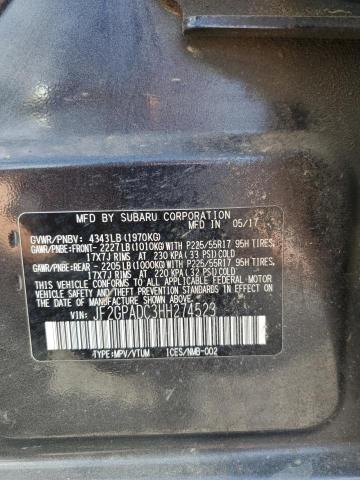 Photo 12 VIN: JF2GPADC3HH274523 - SUBARU CROSSTREK 