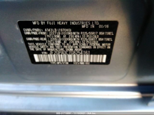 Photo 8 VIN: JF2GPADC7G8254161 - SUBARU CROSSTREK 