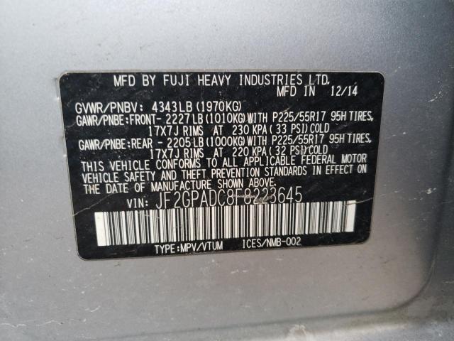 Photo 13 VIN: JF2GPADC8F8223645 - SUBARU XV CROSSTR 