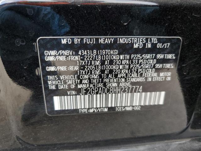 Photo 12 VIN: JF2GPADC8HH237774 - SUBARU CROSSTREK 