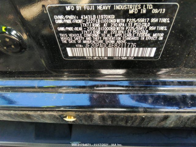 Photo 8 VIN: JF2GPAGC4E8211776 - SUBARU XV CROSSTREK 