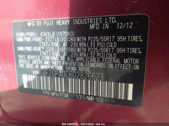 Photo 8 VIN: JF2GPAGC6D2826623 - SUBARU XV CROSSTREK 