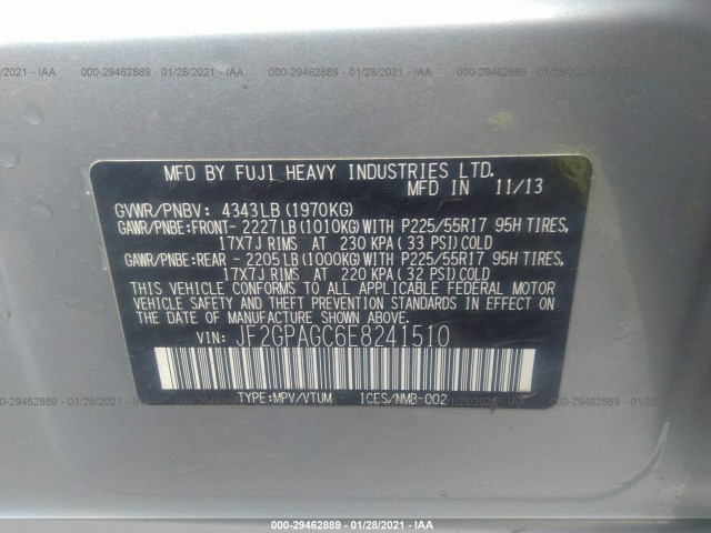 Photo 8 VIN: JF2GPAGC6E8241510 - SUBARU XV CROSSTREK 