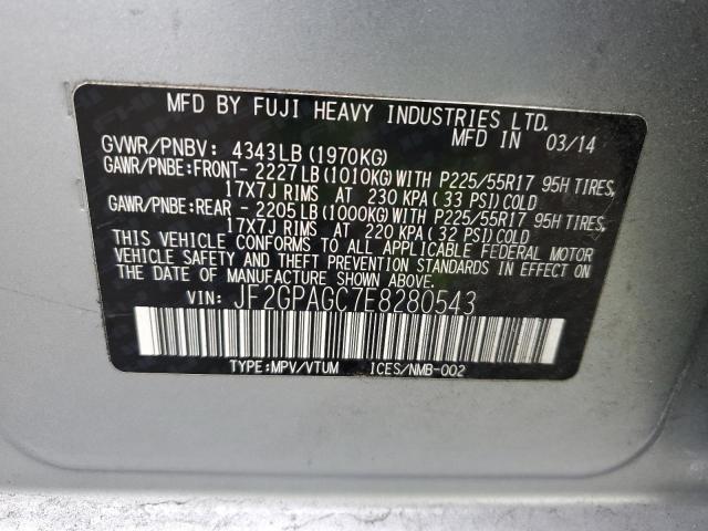 Photo 12 VIN: JF2GPAGC7E8280543 - SUBARU XV 