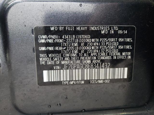 Photo 12 VIN: JF2GPAGC8E8341432 - SUBARU XV CROSSTR 