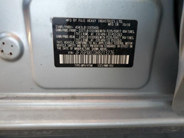 Photo 11 VIN: JF2GPAKC0H8213276 - SUBARU CROSSTREK 