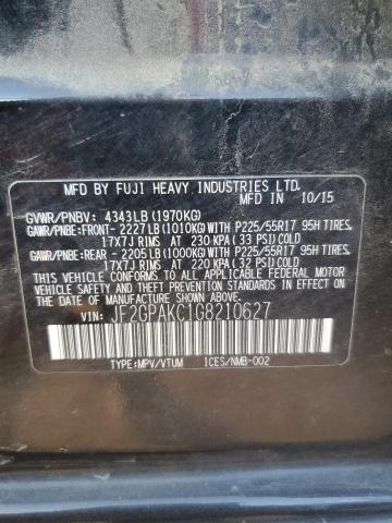 Photo 12 VIN: JF2GPAKC1G8210627 - SUBARU CROSSTREK 