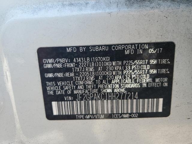 Photo 12 VIN: JF2GPAKC1HH277214 - SUBARU CROSSTREK 