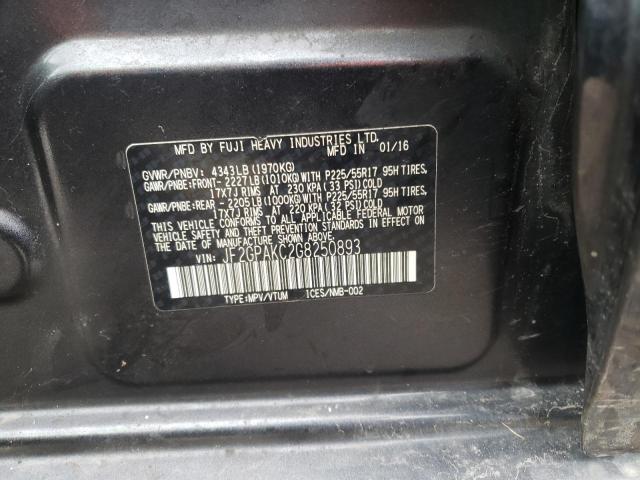 Photo 11 VIN: JF2GPAKC2G8250893 - SUBARU CROSSTREK 