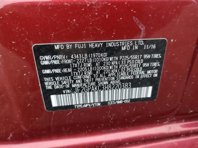 Photo 11 VIN: JF2GPAKC3H8220383 - SUBARU CROSSTREK 