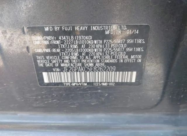 Photo 8 VIN: JF2GPAKC5E8262209 - SUBARU CROSSTREK 