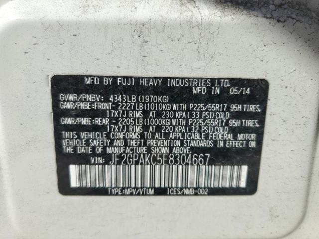 Photo 12 VIN: JF2GPAKC5E8304667 - SUBARU XV CROSSTR 