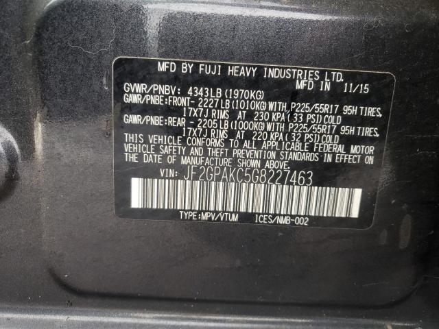 Photo 9 VIN: JF2GPAKC5G8227463 - SUBARU CROSSTREK 