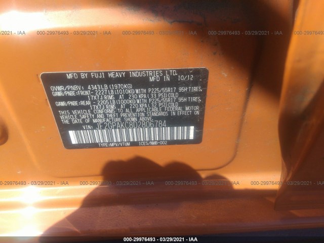 Photo 8 VIN: JF2GPAKC8D2806784 - SUBARU XV CROSSTREK 