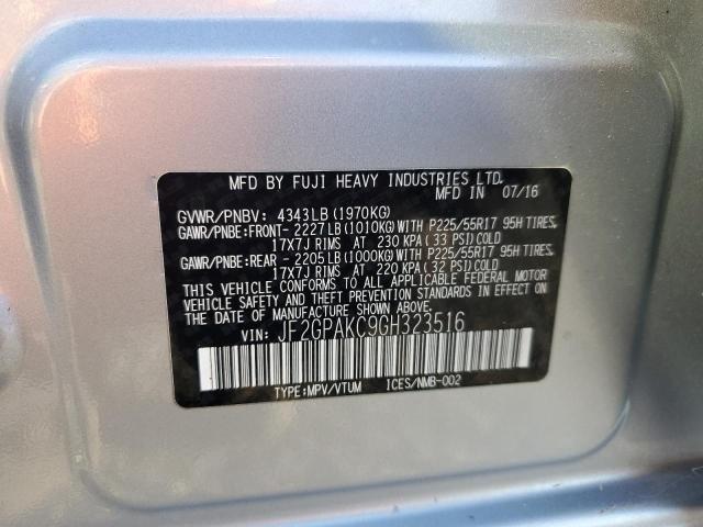 Photo 12 VIN: JF2GPAKC9GH323516 - SUBARU CROSSTREK 