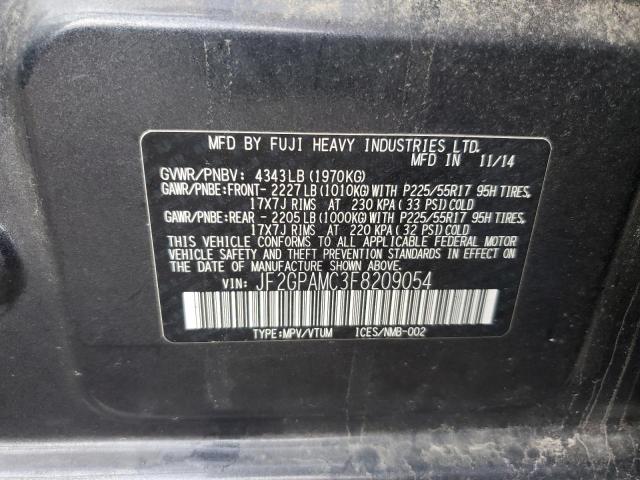 Photo 11 VIN: JF2GPAMC3F8209054 - SUBARU XV CROSSTR 