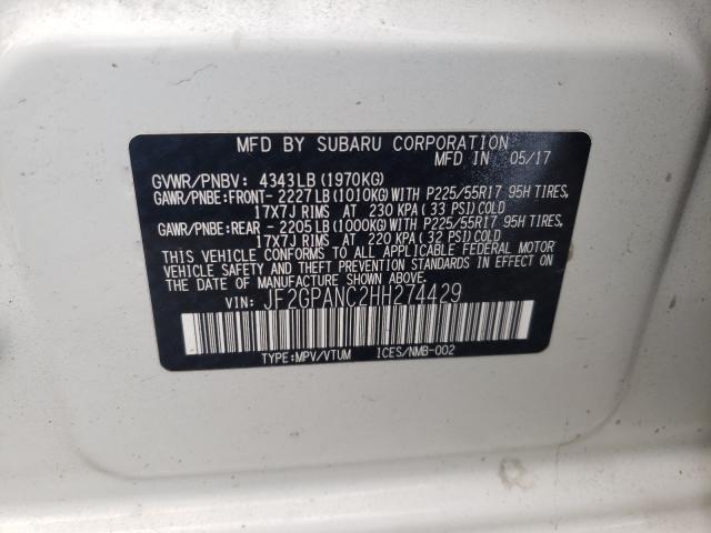 Photo 9 VIN: JF2GPANC2HH274429 - SUBARU CROSSTREK 