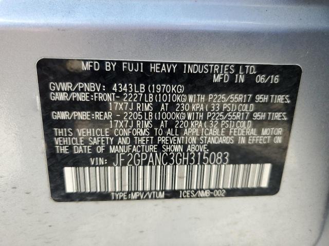 Photo 13 VIN: JF2GPANC3GH315083 - SUBARU CROSSTREK 