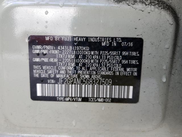 Photo 13 VIN: JF2GPANC5G8327509 - SUBARU CROSSTREK 