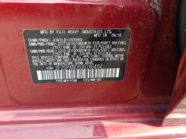 Photo 9 VIN: JF2GPANC6G8286484 - SUBARU CROSSTREK 