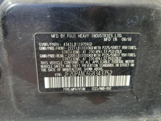 Photo 12 VIN: JF2GPANC6G8343752 - SUBARU CROSSTREK 