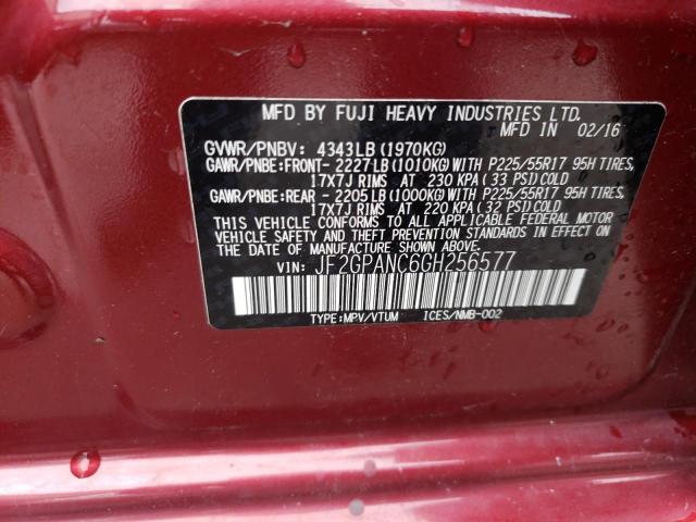 Photo 11 VIN: JF2GPANC6GH256577 - SUBARU CROSSTREK 