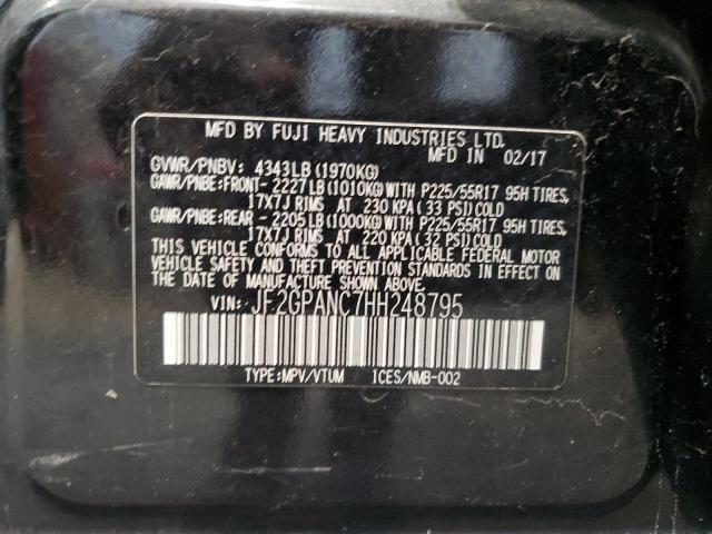 Photo 12 VIN: JF2GPANC7HH248795 - SUBARU CROSSTREK 