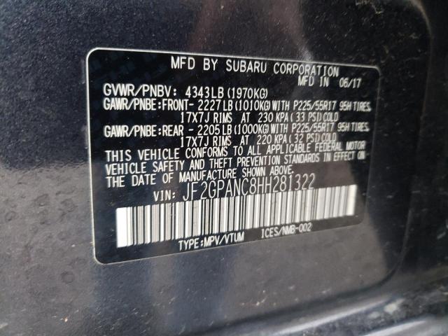 Photo 11 VIN: JF2GPANC8HH281322 - SUBARU CROSSTREK 