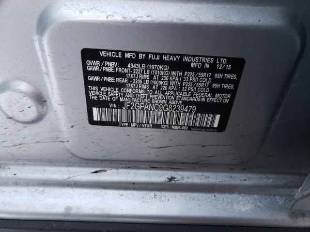 Photo 12 VIN: JF2GPANC9G8239479 - SUBARU CROSSTREK 