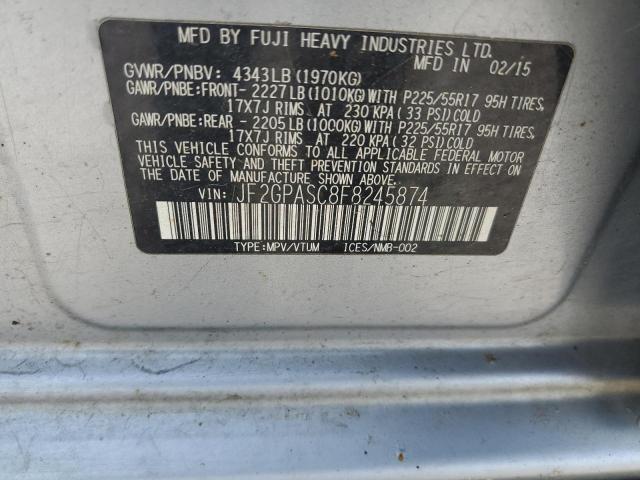 Photo 12 VIN: JF2GPASC8F8245874 - SUBARU XV 