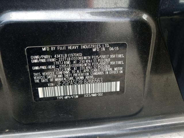 Photo 9 VIN: JF2GPASC8F8266563 - SUBARU XV CROSSTR 