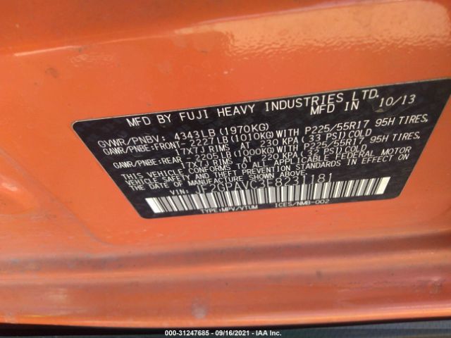 Photo 8 VIN: JF2GPAVC3E8231181 - SUBARU XV CROSSTREK 