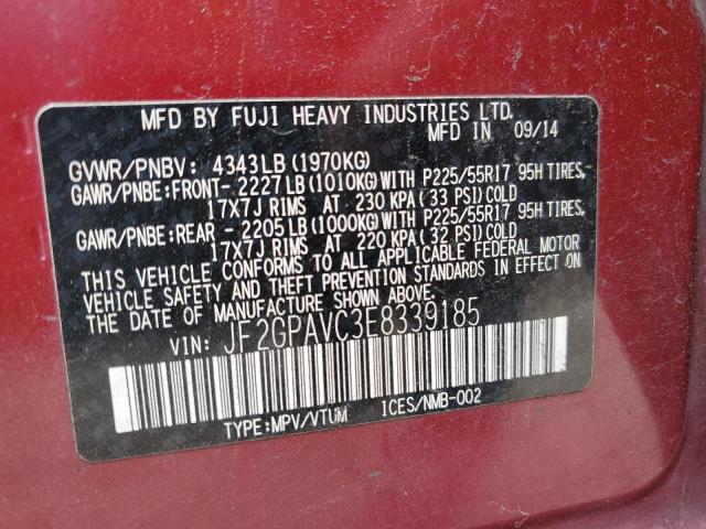 Photo 12 VIN: JF2GPAVC3E8339185 - SUBARU XV 