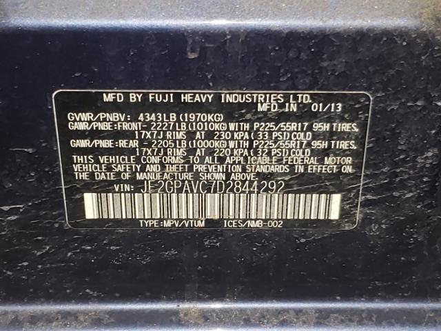 Photo 9 VIN: JF2GPAVC7D2844292 - SUBARU XV CROSSTR 