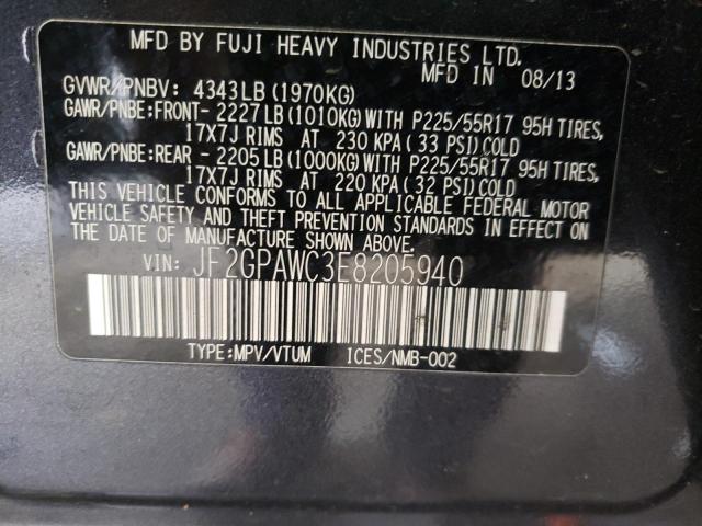 Photo 9 VIN: JF2GPAWC3E8205940 - SUBARU XV CROSSTR 