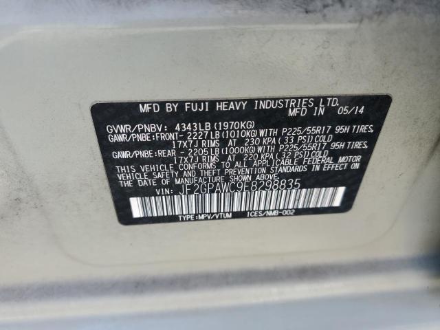 Photo 12 VIN: JF2GPAWC9E8298835 - SUBARU XV CROSSTR 