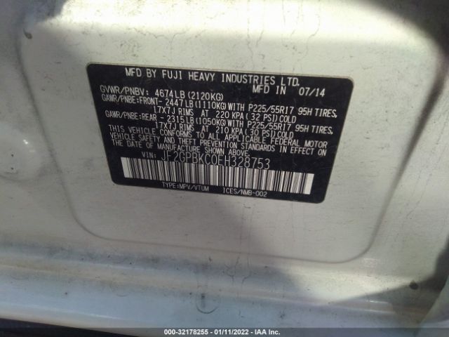 Photo 8 VIN: JF2GPBKC0EH328753 - SUBARU XV CROSSTREK HYBRID 