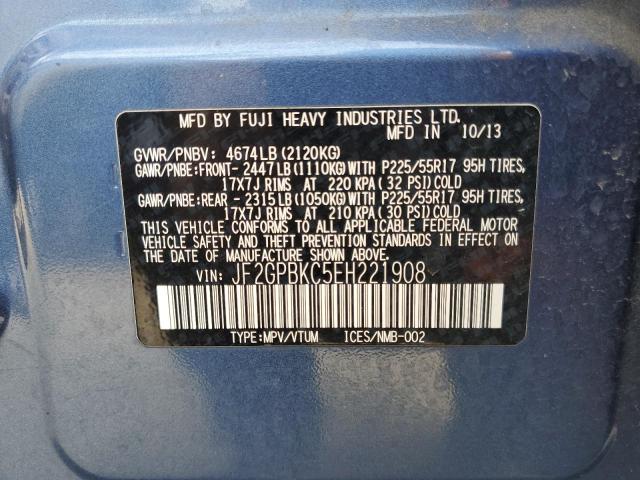 Photo 12 VIN: JF2GPBKC5EH221908 - SUBARU XV 