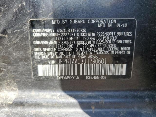 Photo 11 VIN: JF2GTAAC3JH290601 - SUBARU CROSSTREK 