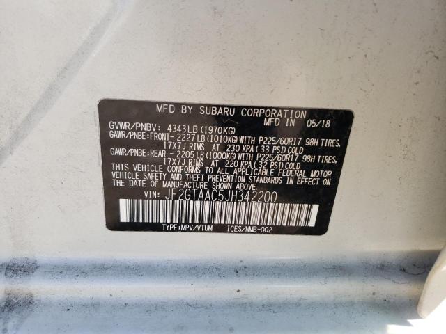 Photo 9 VIN: JF2GTAAC5JH342200 - SUBARU CROSSTREK 