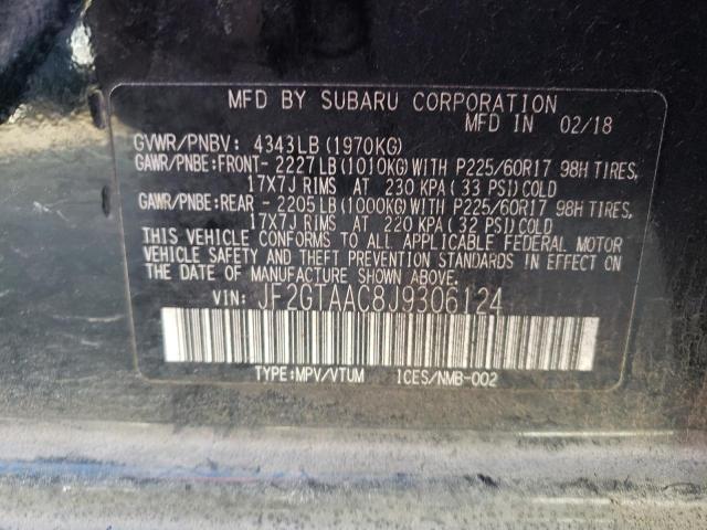 Photo 12 VIN: JF2GTAAC8J9306124 - SUBARU CROSSTREK 