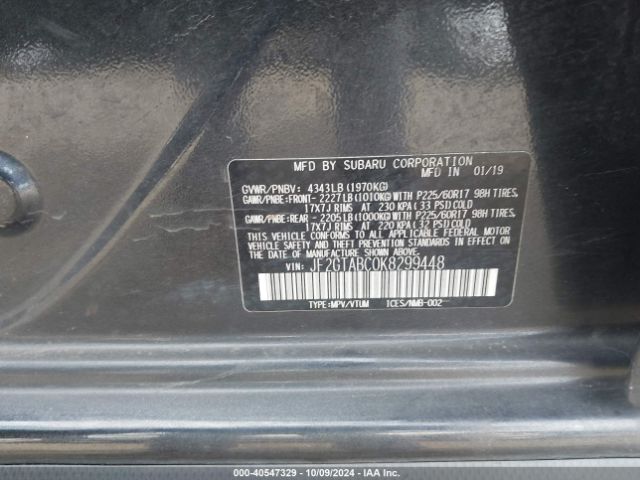 Photo 8 VIN: JF2GTABC0K8299448 - SUBARU CROSSTREK 