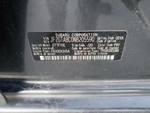 Photo 12 VIN: JF2GTABC0N8205590 - SUBARU CROSSTREK 