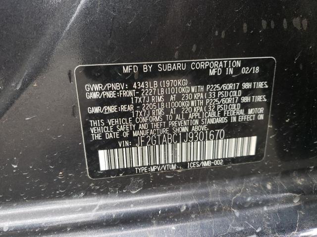 Photo 12 VIN: JF2GTABC1J9301670 - SUBARU CROSSTREK 