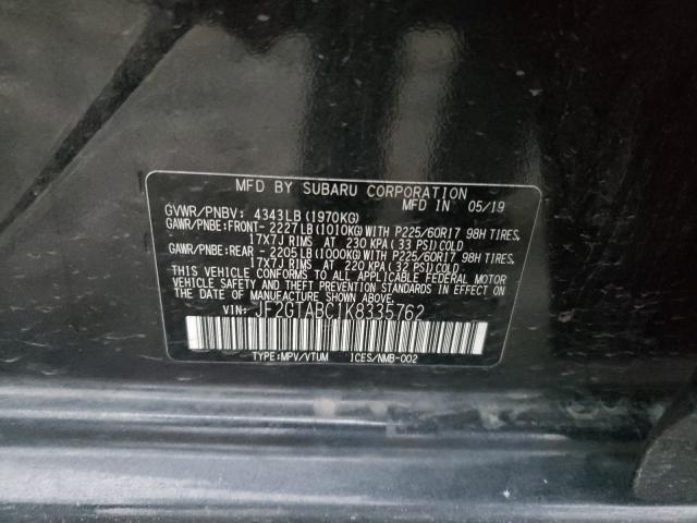 Photo 9 VIN: JF2GTABC1K8335762 - SUBARU CROSSTREK 