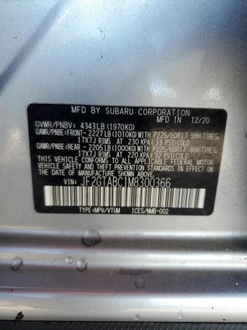 Photo 12 VIN: JF2GTABC1M8300366 - SUBARU CROSSTREK 