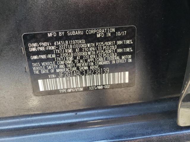 Photo 9 VIN: JF2GTABC3JH238139 - SUBARU CROSSTREK 