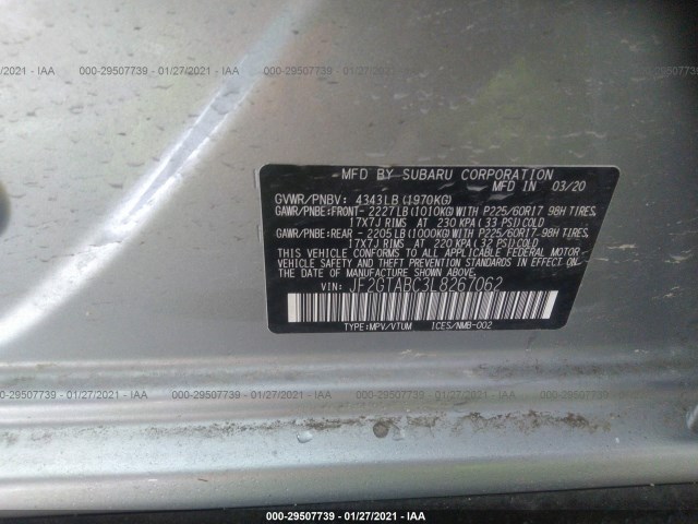 Photo 8 VIN: JF2GTABC3L8267062 - SUBARU CROSSTREK 